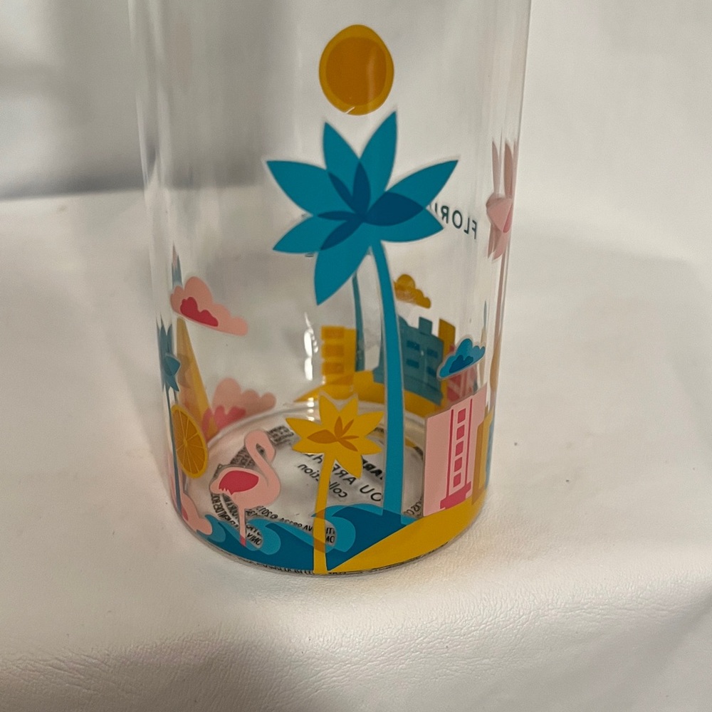 Starbucks Florida You Are Here Glass Water Bottle - Picture 3 of 8